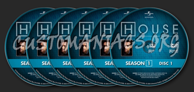 House S1 dvd label