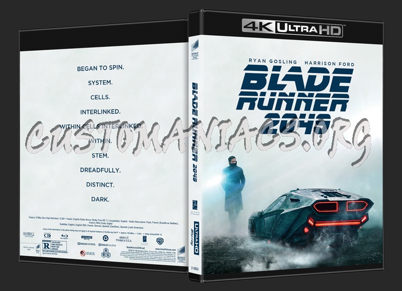 Blade Runner 2049 (2D/3D/4K) blu-ray cover
