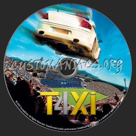 Taxi 4 blu-ray label