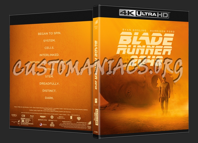 Blade Runner 2049 (2D/3D/4K) blu-ray cover