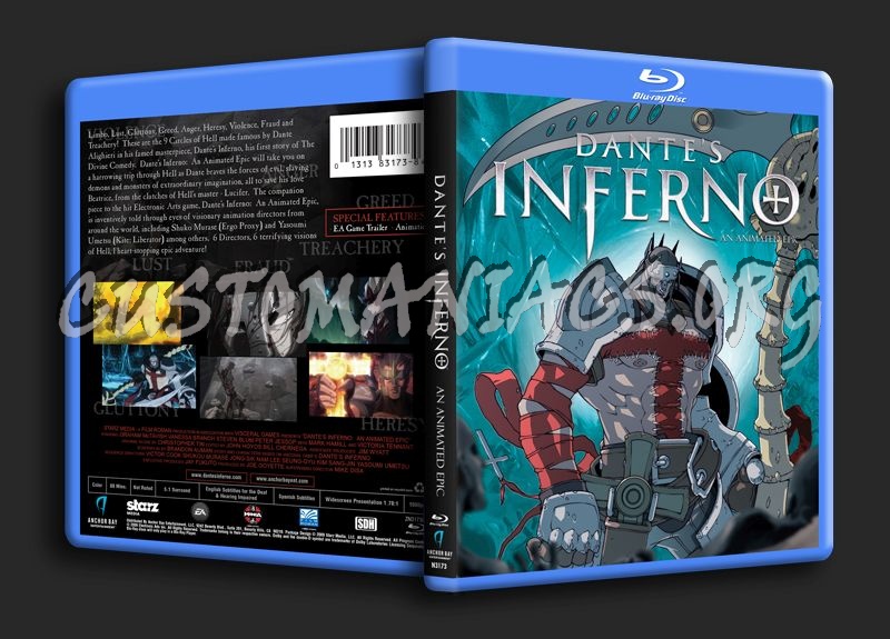 Dante's Inferno blu-ray cover