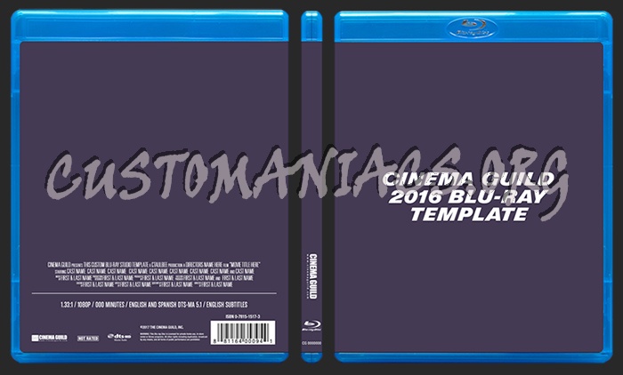 Cinema Guild Blu-ray Template dvd label