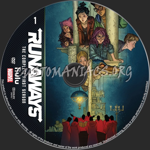 Runaways Season 1 dvd label