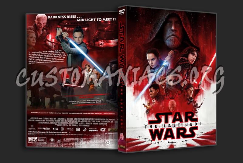 Star Wars: The Last Jedi dvd cover