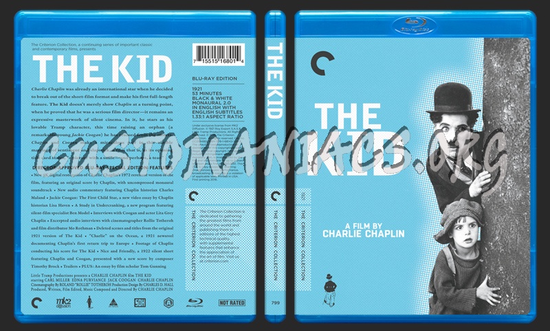 799 - The Kid blu-ray cover