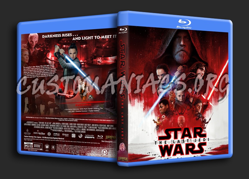 Star Wars: The Last Jedi dvd cover