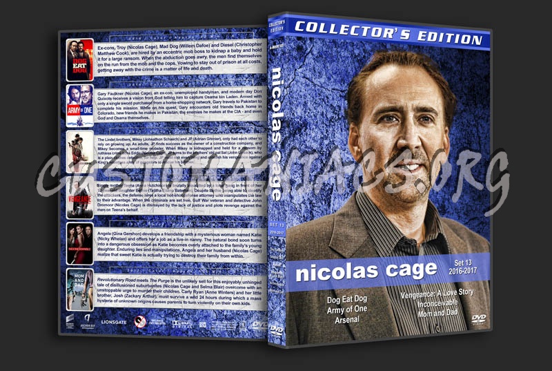 Nicolas Cage Filmography - Set 13 (2016-2017) dvd cover