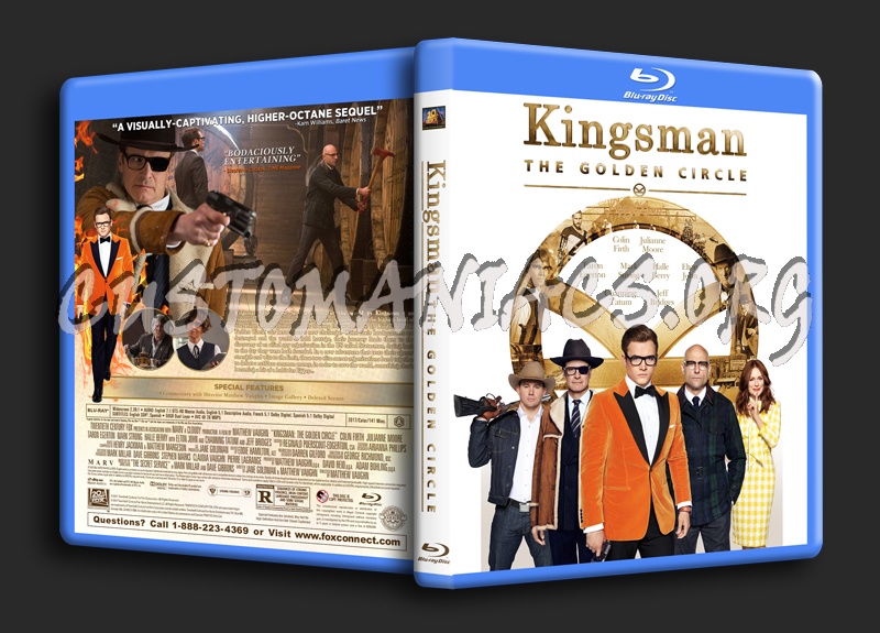 Kingsman: The Golden Circle dvd cover