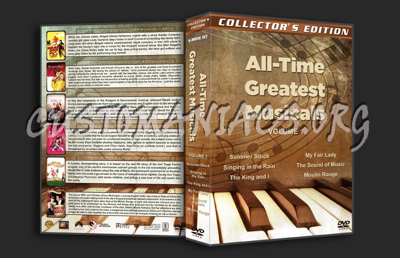 All-Time Greatest Musicals - Volume 1 dvd cover