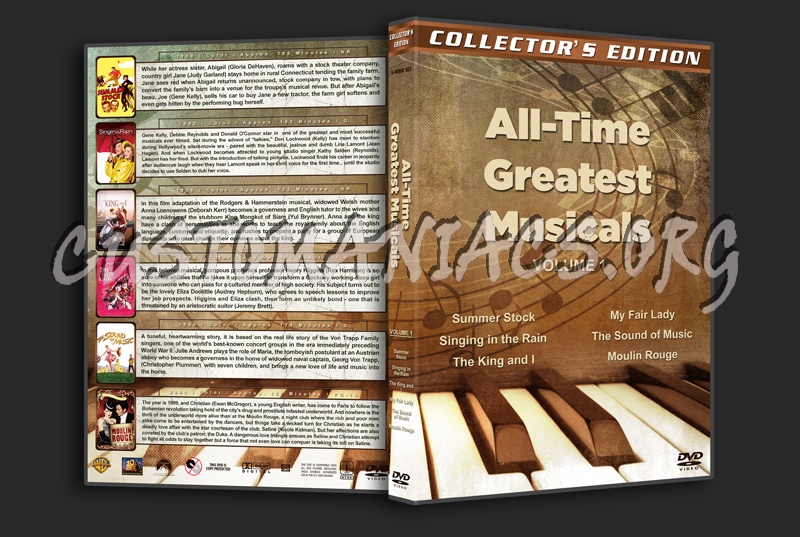 All-Time Greatest Musicals - Volume 1 dvd cover