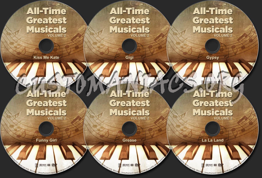 All-Time Greatest Musicals - Volume 2 dvd label