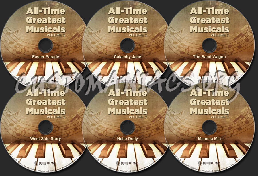 All-Time Greatest Musicals - Volume 3 dvd label