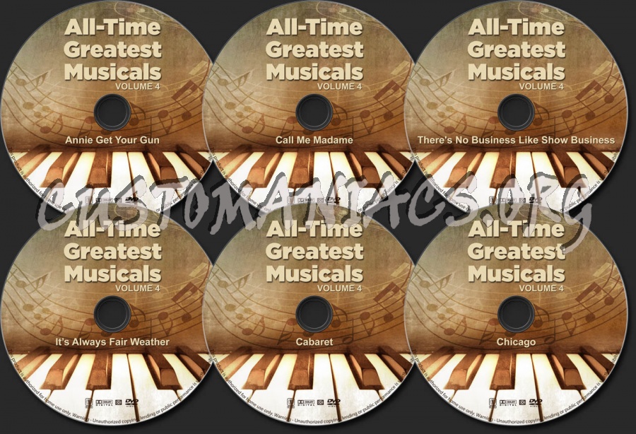 All-Time Greatest Musicals - Volume 4 dvd label