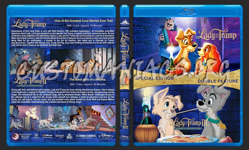 Lady and the Tramp Double Feature dvd cover