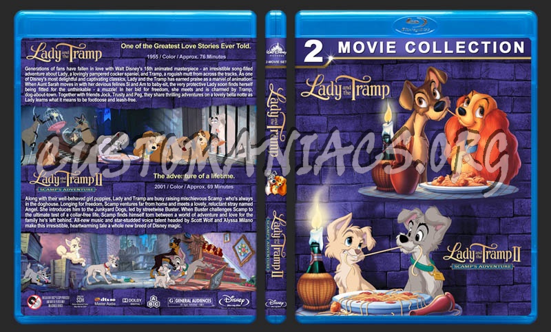 Lady and the Tramp Double Feature dvd cover