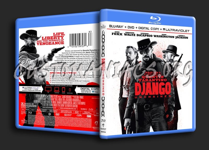 Django Unchained blu-ray cover