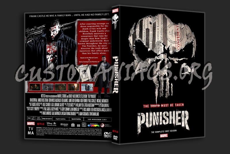 The Punisher Season 1 dvd cover