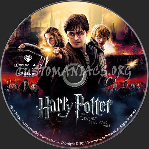 Harry Potter and the Deathly Hallows part 2 blu-ray label