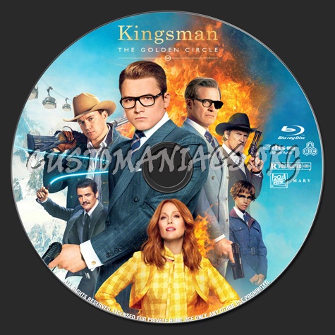 Kingsman: The Golden Circle blu-ray label