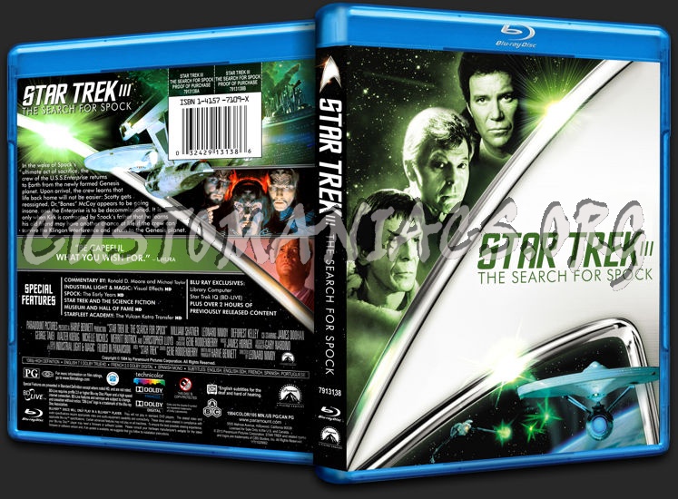 Star Trek III: The Search for Spock blu-ray cover