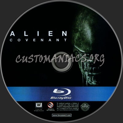 Alien: Covenant blu-ray label