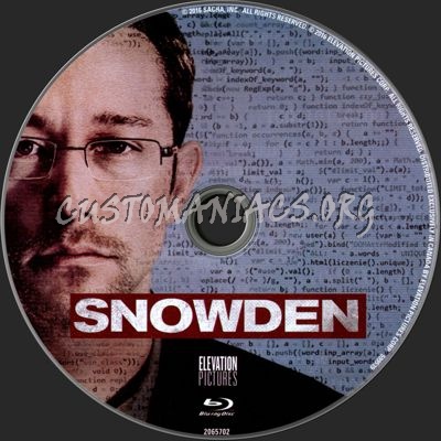 Snowden blu-ray label