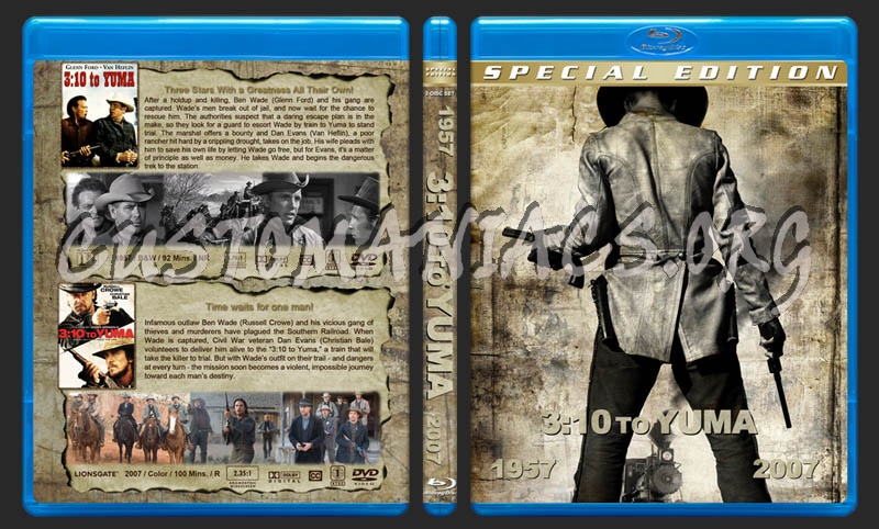 3:10 to Yuma Double Feature blu-ray cover