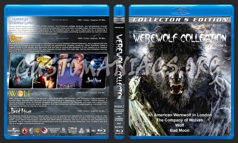 Werewolf Collection - Volume 1 blu-ray cover