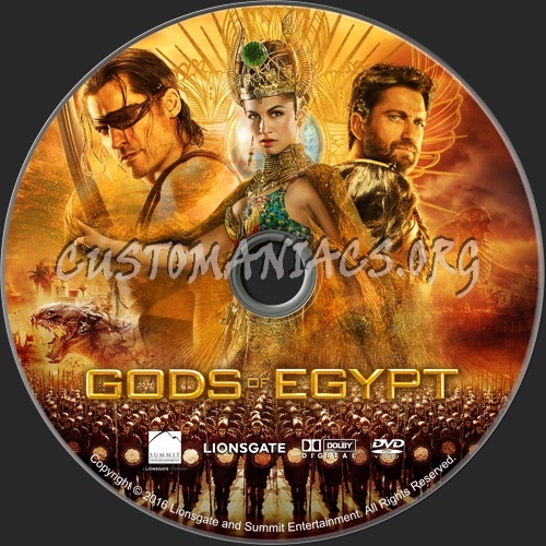 Gods of Egypt dvd label