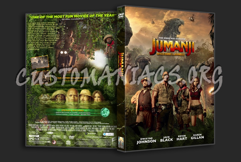 Jumanji: Welcome To The Jungle dvd cover