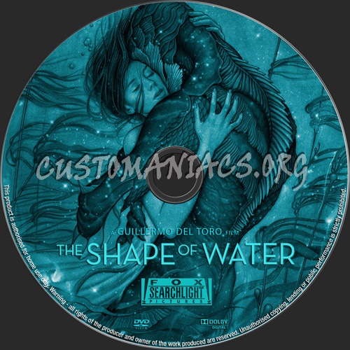 The Shape Of Water dvd label