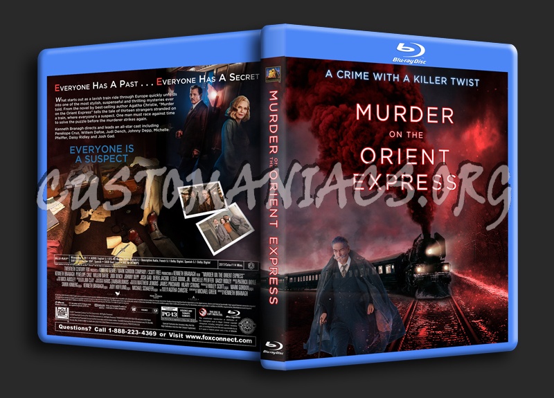 Murder On The Orient Express (2017) dvd cover