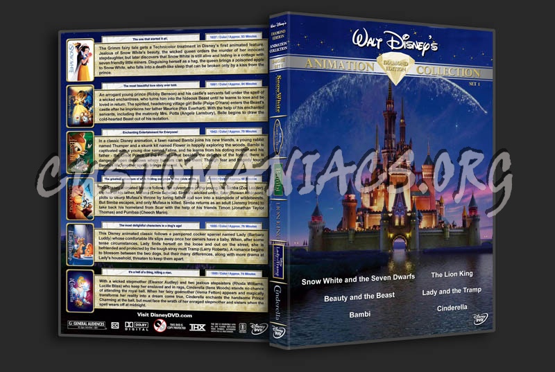 Walt Disney Animation Collection Diamond Edition - Set 1 dvd cover