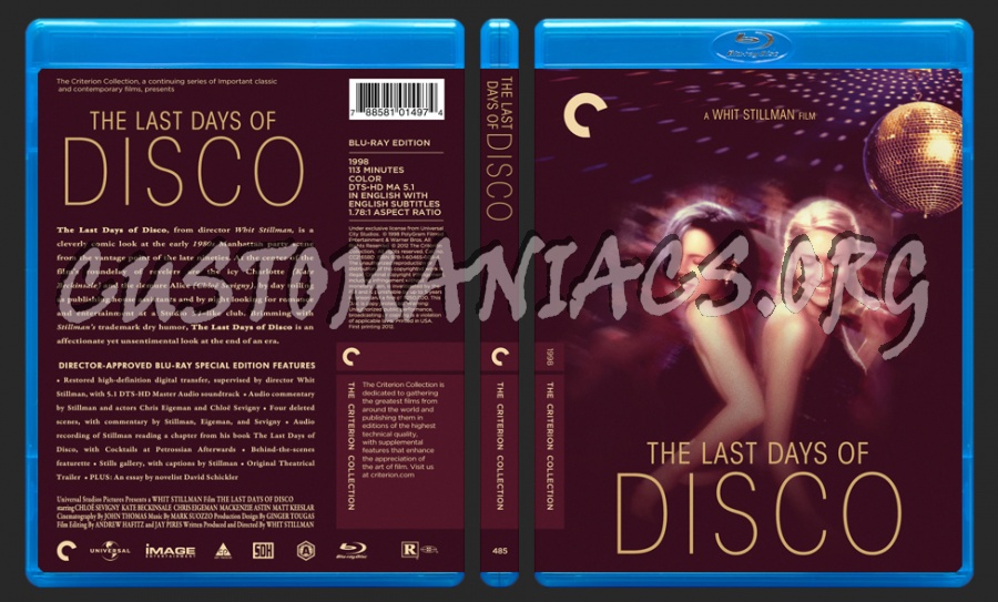 485 - The Last Days of Disco blu-ray cover