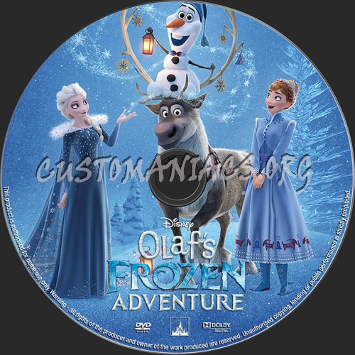 Olaf's Frozen Adventure dvd label