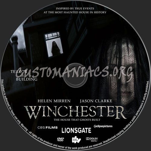 Winchester dvd label