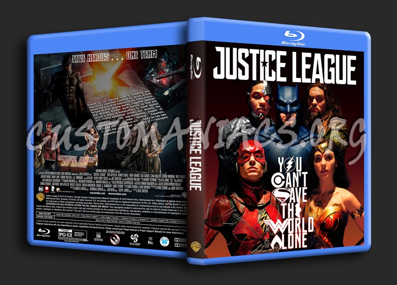 Justice League (2017) dvd cover