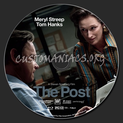 The Post blu-ray label