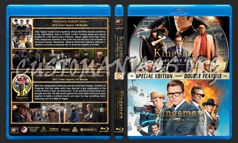 Kingsman Double Feature blu-ray cover