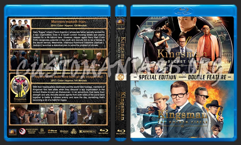 Kingsman Double Feature blu-ray cover