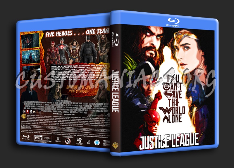 Justice League (2017) dvd cover