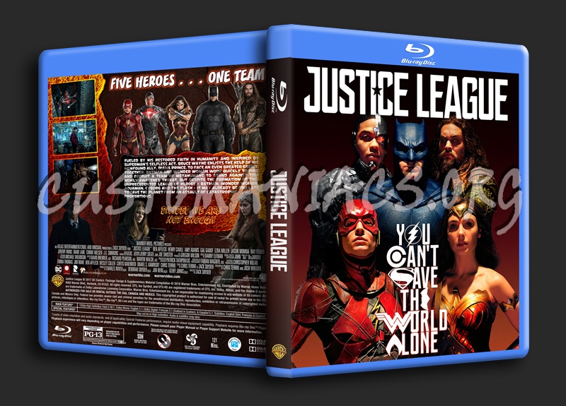 Justice League (2017) dvd cover