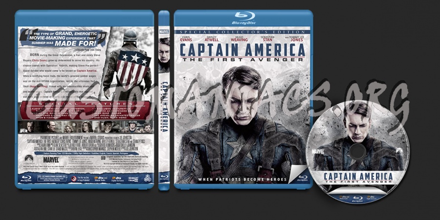 Captain America: The First Avenger (Special Edition) blu-ray cover