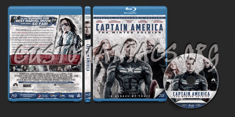 Captain America: The Winter Soldier (Special Edition) blu-ray cover