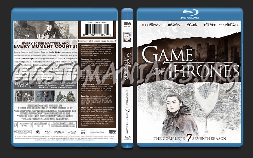 Game of Thrones Season 7 blu-ray cover