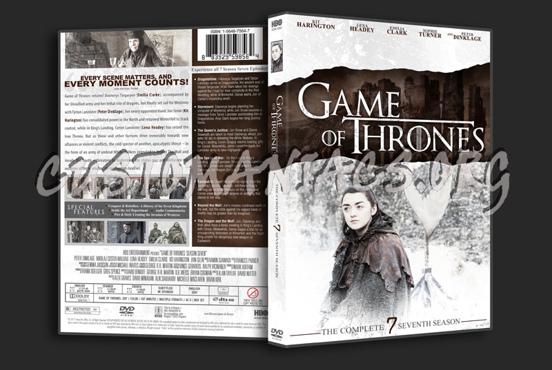Game of Thrones Season 7 dvd cover