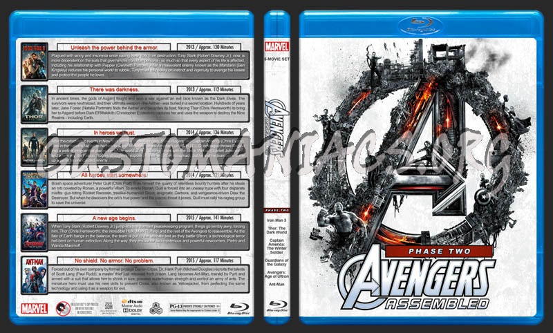 Avengers Assembled - Phase Two blu-ray cover