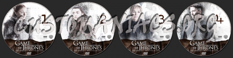 Game of Thrones Season 7 dvd label