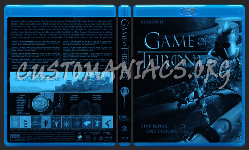 Game Of Thrones - Season 2 blu-ray cover