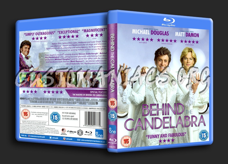Behind the Candelabra blu-ray cover